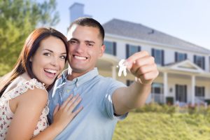 Engaged Couple Buying Home
